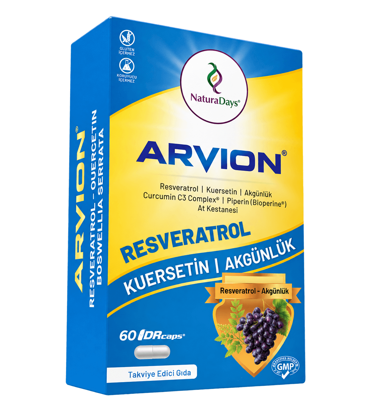 Resveratrol ürün ambalajı