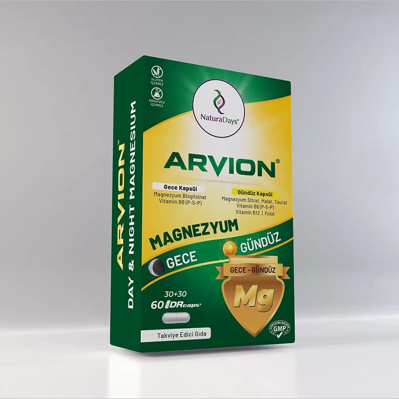 ARVION Magnezyum ürün ambalajı
